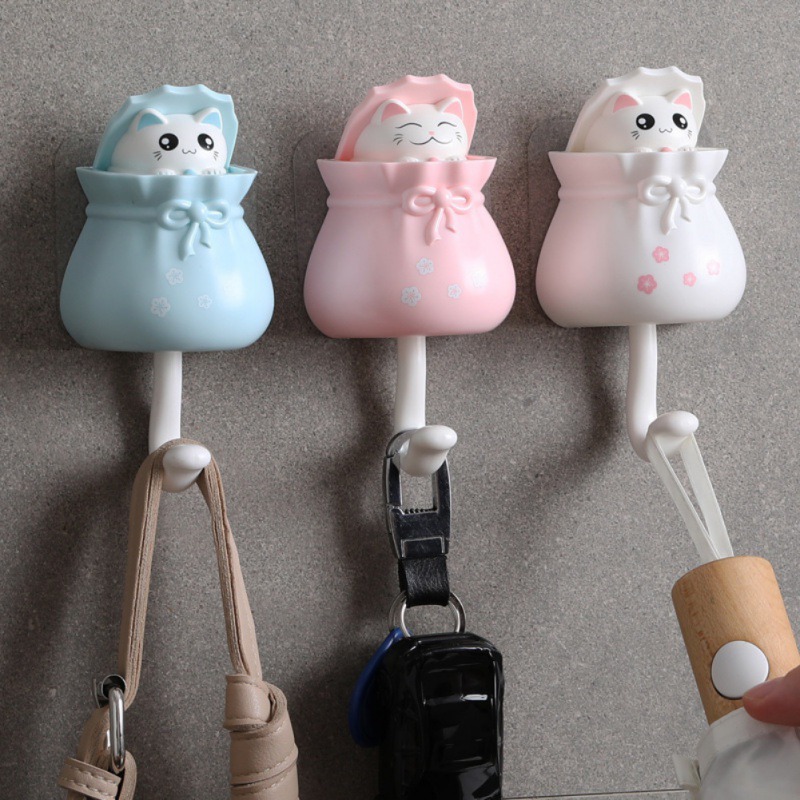 Interior Design Home - Household Cartoon Cat Decorative Hooks Key