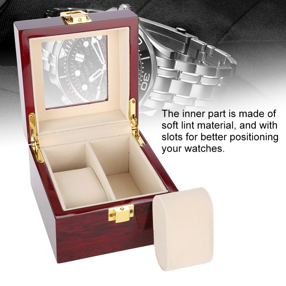 Interior Design Grid - 2 Grids Design Wooden Watch Holder
