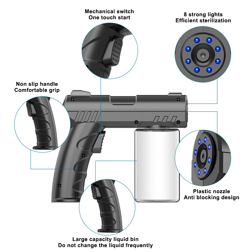 Interior Design Output - Wireless Electric Sanitizer Sprayer with Blue