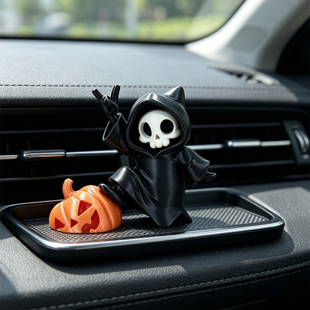 Interior Design Home - Cat Ear Grim Reaper Halloween Figurine