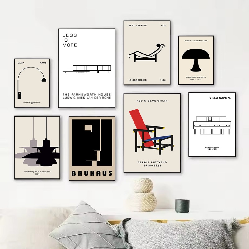 Interior Design Home - Classic Farnsworth House Bauhaus Design Abstract