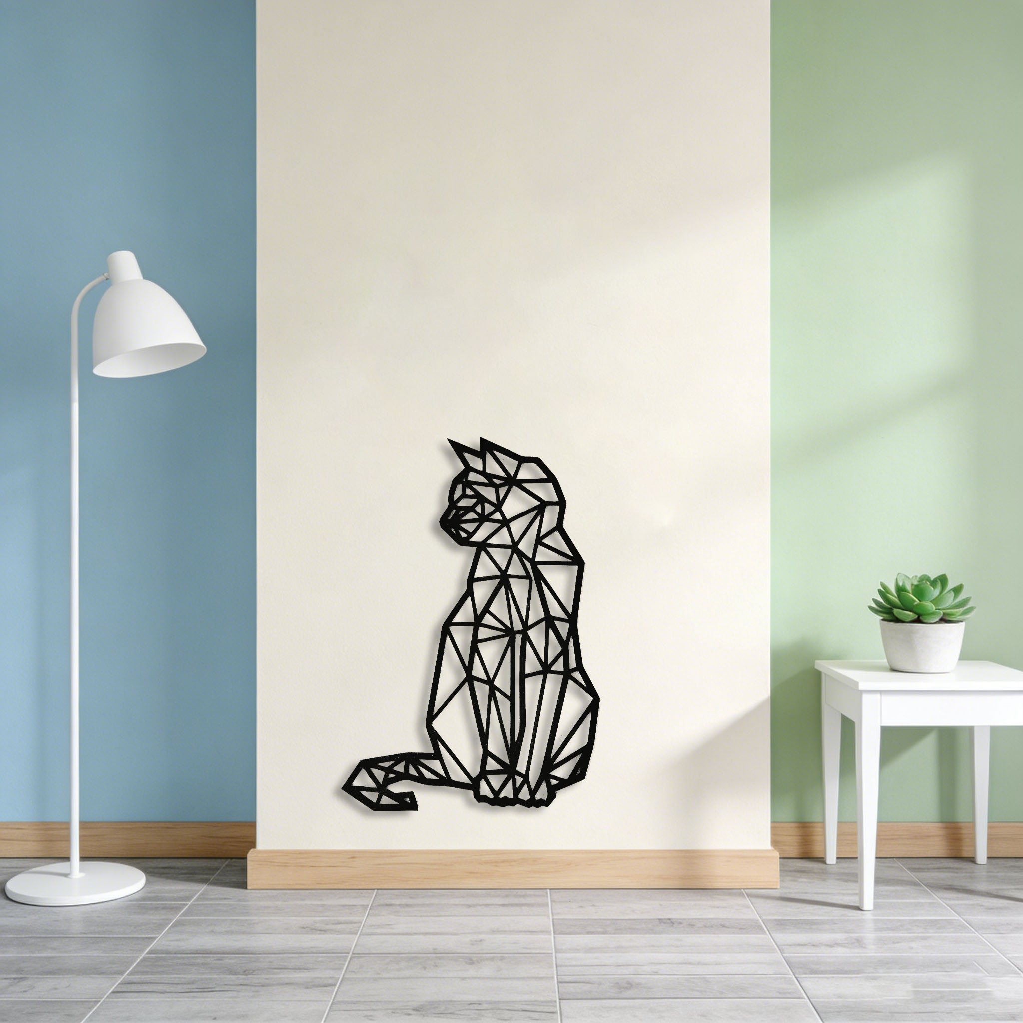 Interior Design Home - CIFBUY Iron Wall Art Metal Cat