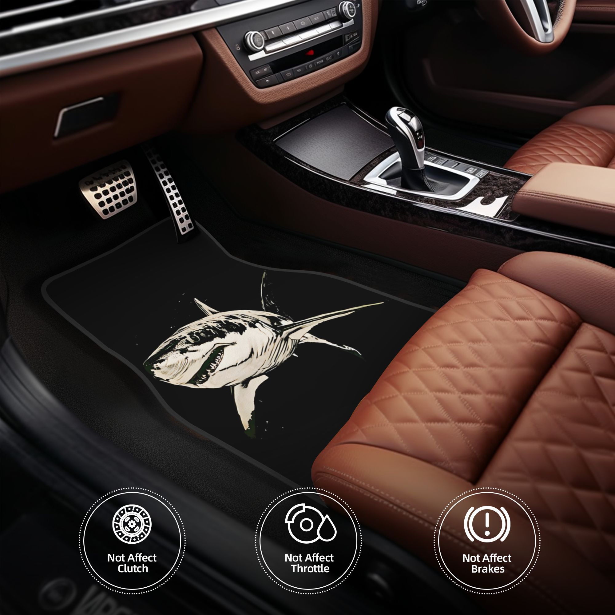 4pcs Retro Sketch Shark Car Fl - огляд і ціна Interior Design Sketch