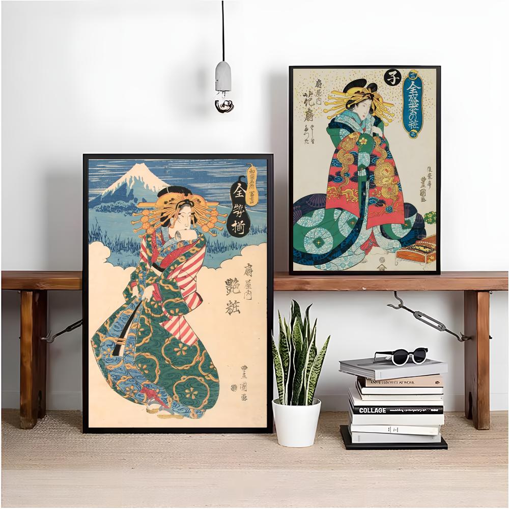 Retro Japanese geisha Poster M - огляд і ціна Interior Design Minimalist