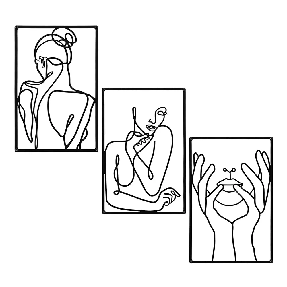 3pcs Stunning Line Drawing Dec - огляд і ціна Interior Design Home