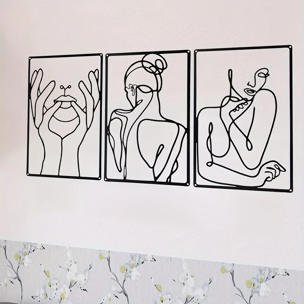 3pcs Stunning Line Drawing Dec - огляд і ціна Interior Design Home