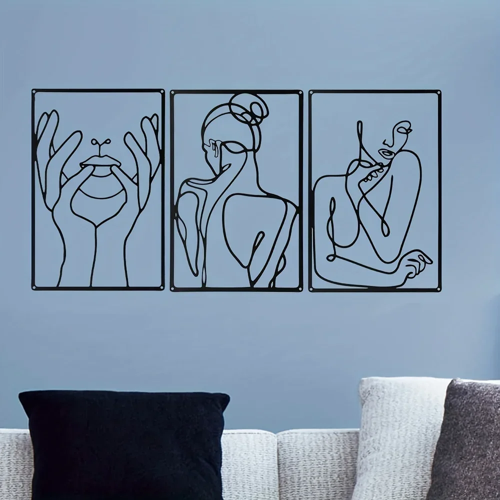 3pcs Stunning Line Drawing Dec - огляд і ціна Interior Design Home