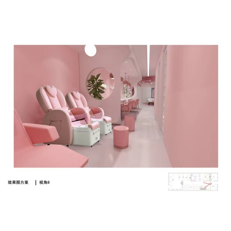 Custom Modern Commercial Furni - огляд і ціна Interior Design Nail Salon