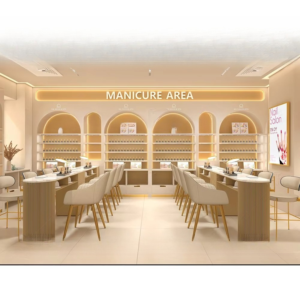One-Stop Nail Art Spa Salon De - огляд і ціна Interior Design Nail Salon
