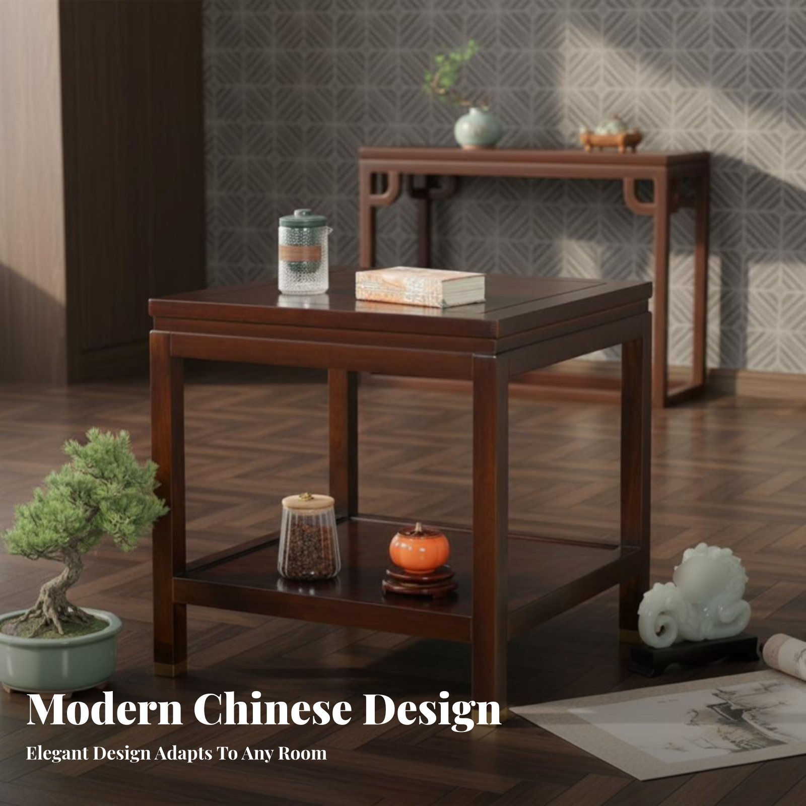Dual-Level Square Table Minima - огляд і ціна Interior Design Minimalist