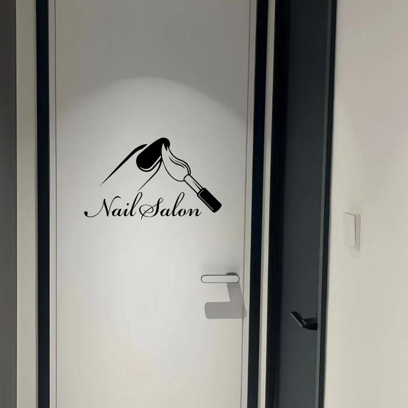 Nail Salon Shop Wall Decal Man - огляд і ціна Interior Design Nail Salon