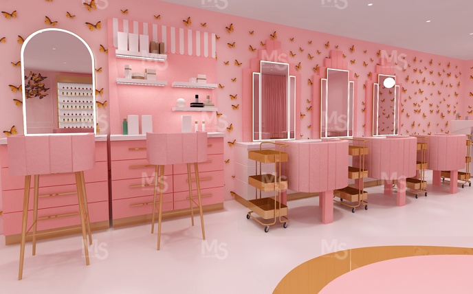 MS-DISPLAY Durable Nail Salon  - огляд і ціна Interior Design Nail Salon