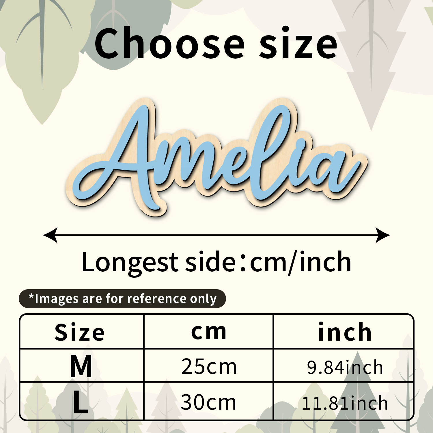 1pc Customized Wooden Name Dec - огляд і ціна Interior Design Room