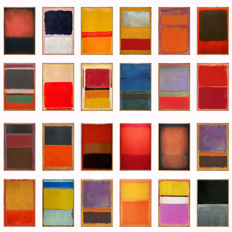 Wall Decor, Mark Rothko Poster - огляд і ціна Interior Design Minimalist
